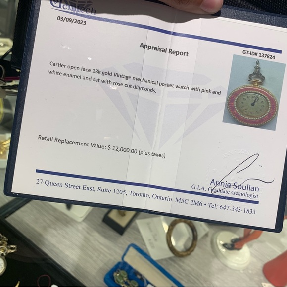 Cartier Vintage mechanical pocket watch necklace - Picture 5 of 5